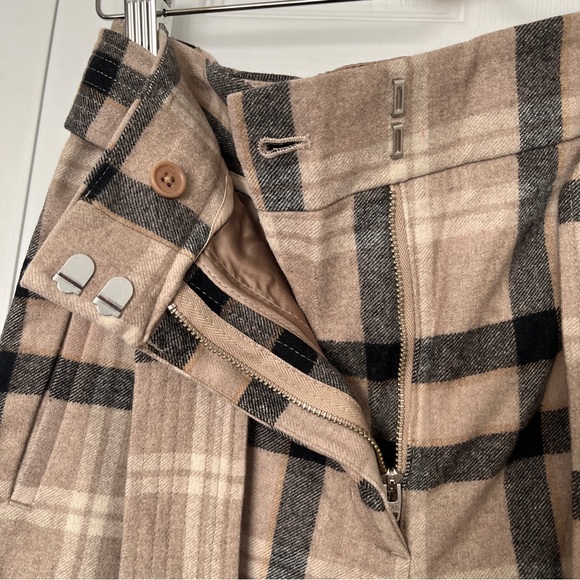 Aritzia - Tie Front Plaid Wool Pant - Picture 6 of 7